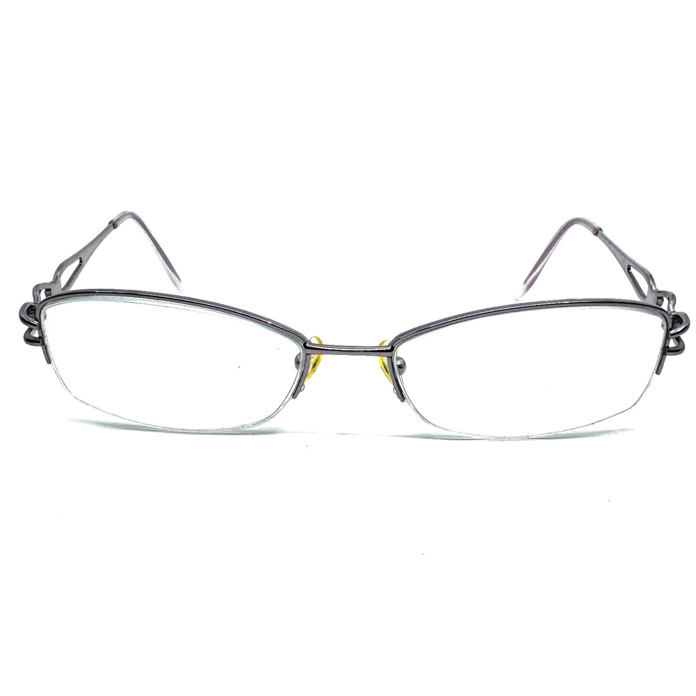 Wittnauer GLAM‎ Lilac 52-16-135 Womens Eyeglasses Metal Half Rim Frames H9735
